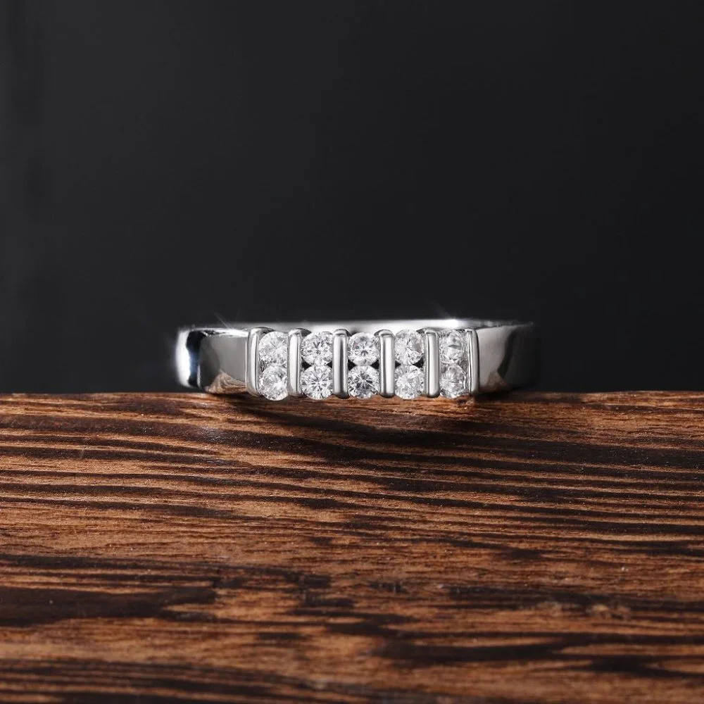 😍Double Row Big Round CZ Dainty Casual Fashion Eternity Rings for Women, L049